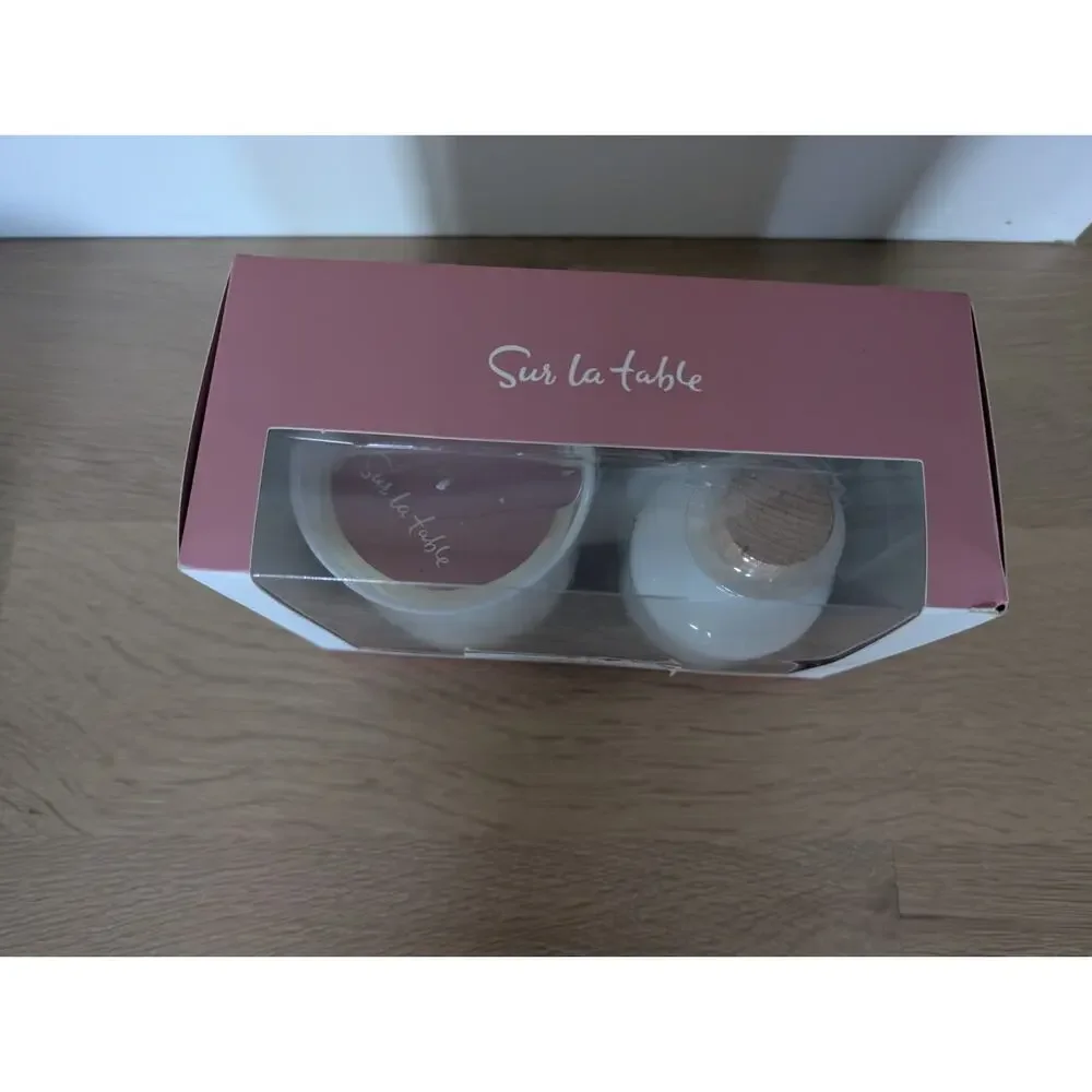 Sur La‎ Table Soy Candle & Reed Diffuser Set Rose Petal Glass Bottle Gift NIB